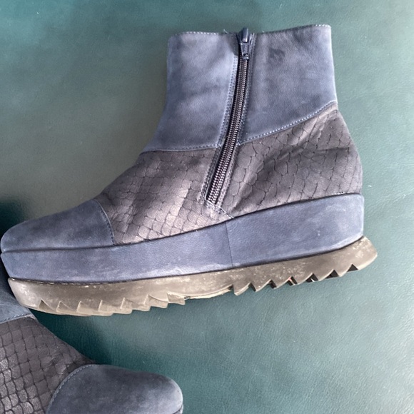 Camper Suede Wedge Heel Booties - Picture 10 of 15